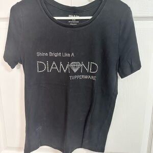 Tupperware Black Short Sleeve Tee